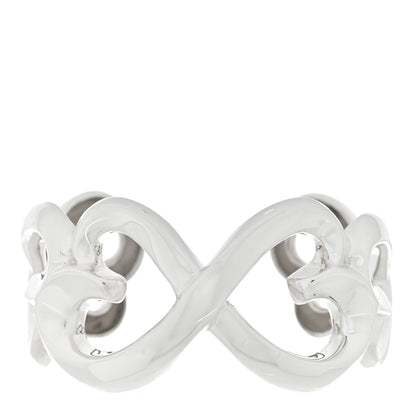 Tiffany Sterling Silver Paloma Picasso Double Loving Heart Cuff Bracelet 1 of 3