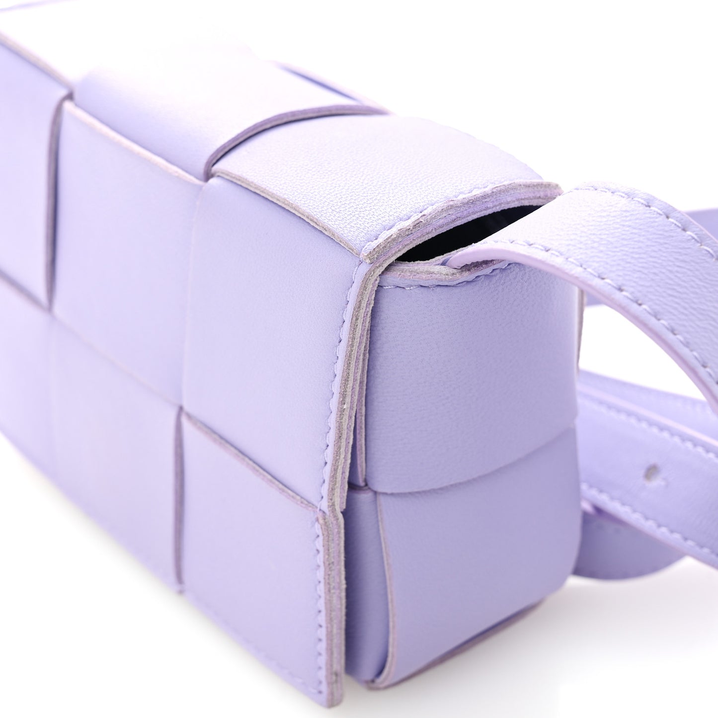 Lambskin Intreccio Candy Cassette Crossbody Bag Wisteria