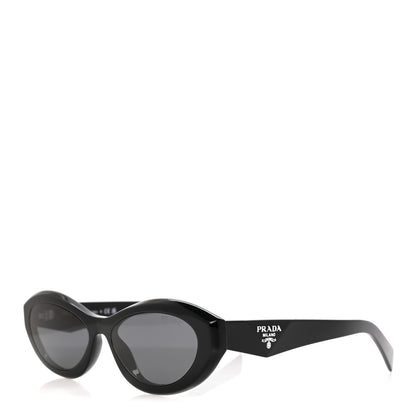 Prada Acetate Oval Sunglasses SPR 26Z Black 1 of 7