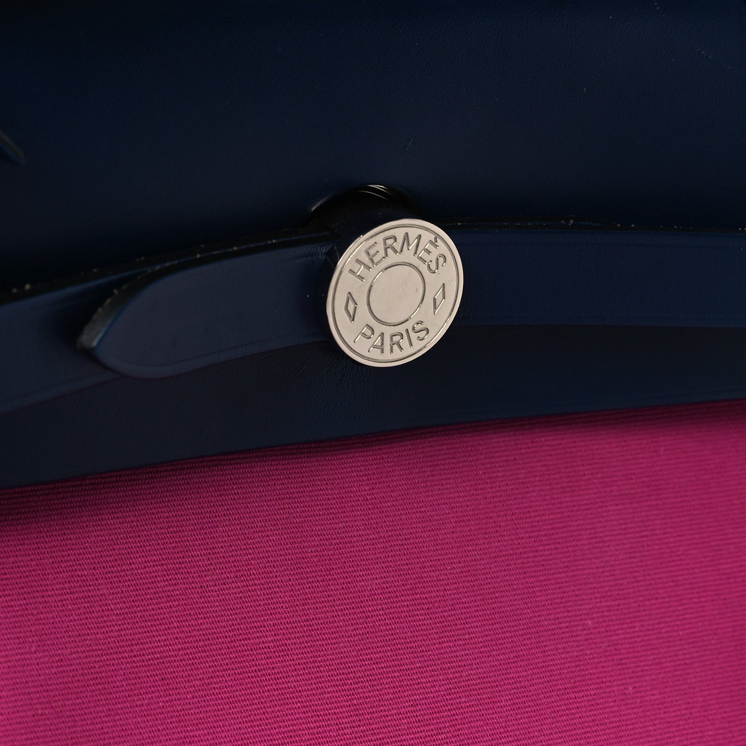 Hermes Vache Hunter Toile Herbag Zip 31 PM Magnolia Bleu Saphir 12 of 12
