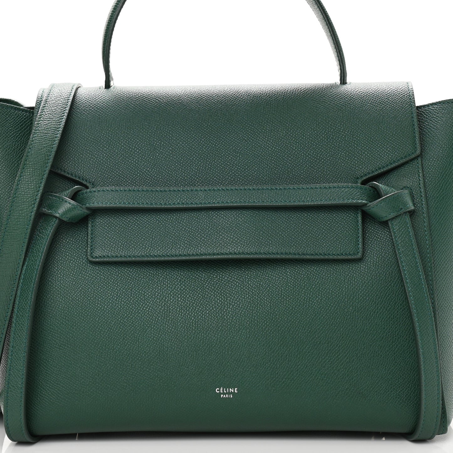 Grained Calfskin Mini Belt Bag Light Emerald
