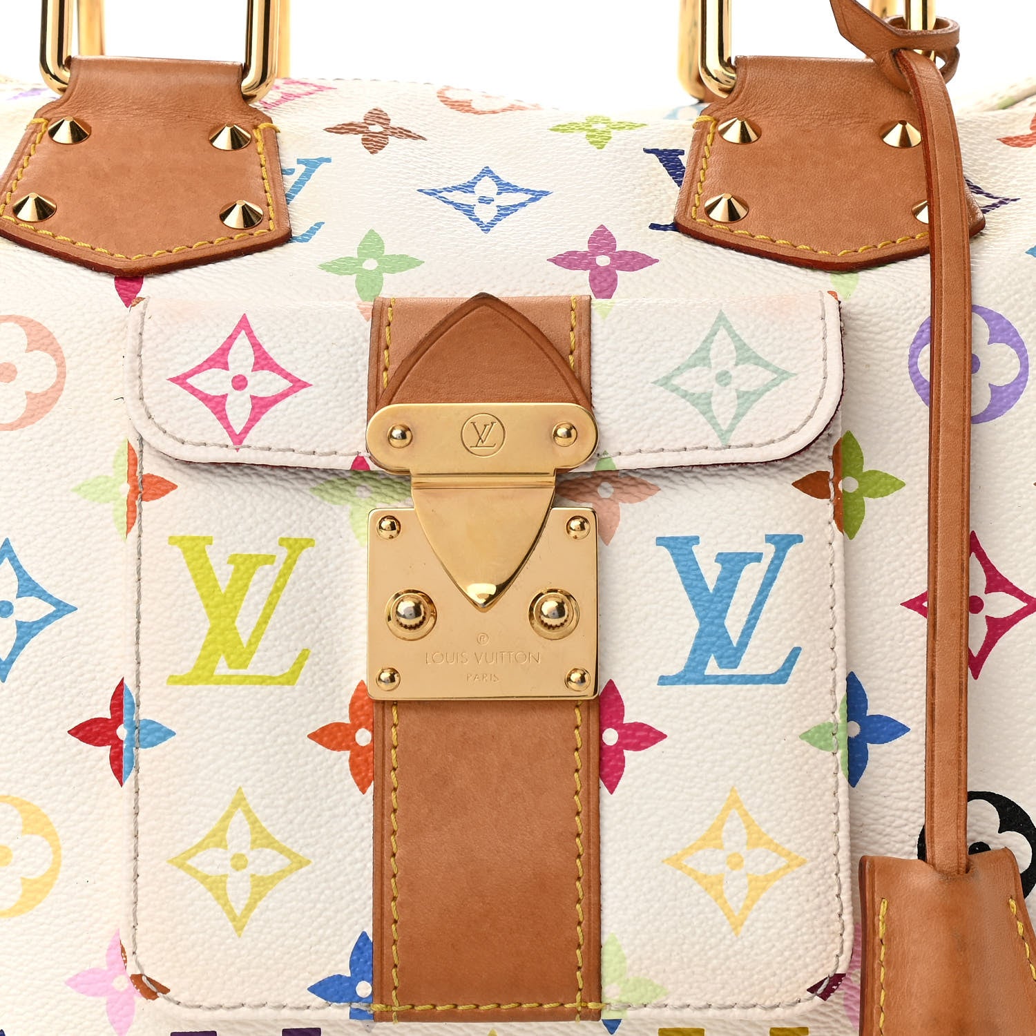 Louis Vuitton Monogram Multicolor Speedy 30 White 7 of 11