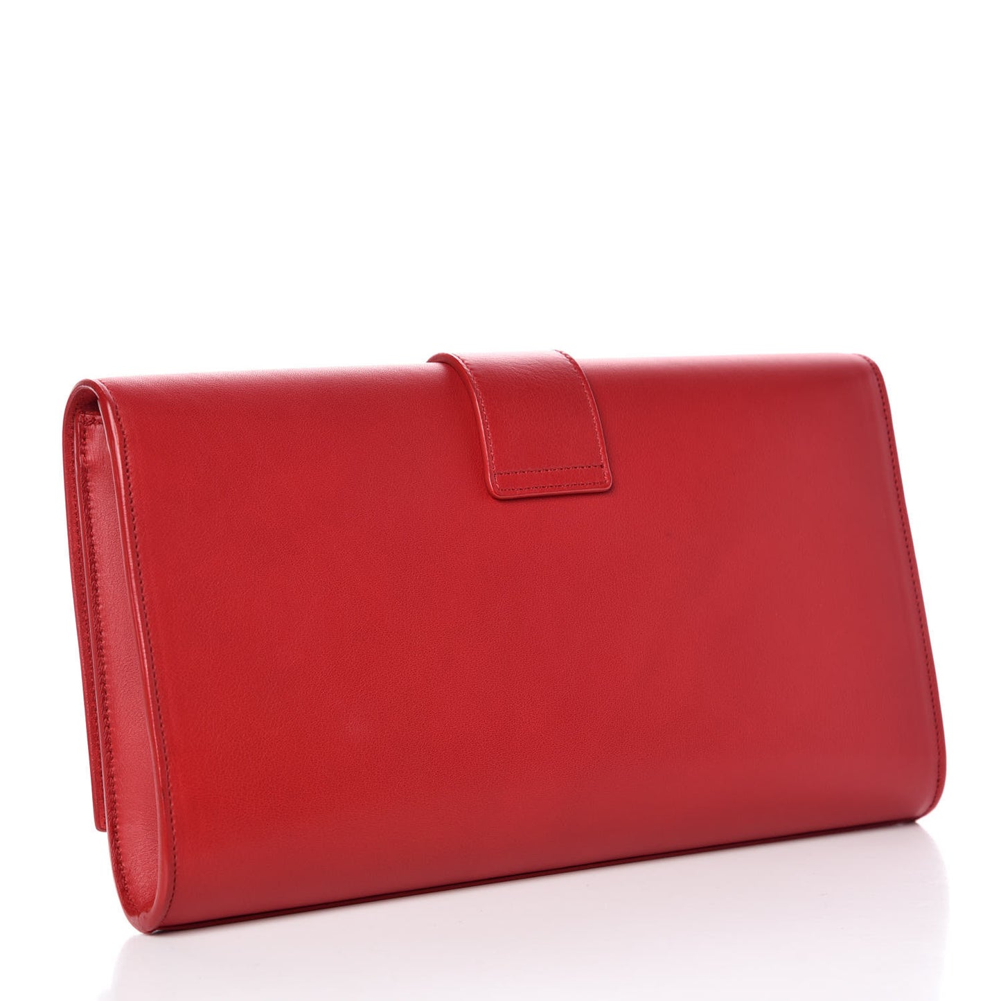 Calfskin Classic Y Ligne Clutch Red