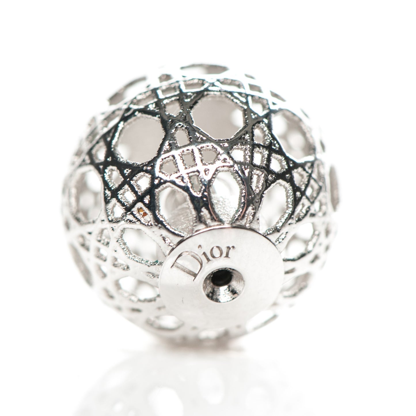 Cannage Mise En Dior Tribal Earrings Silver