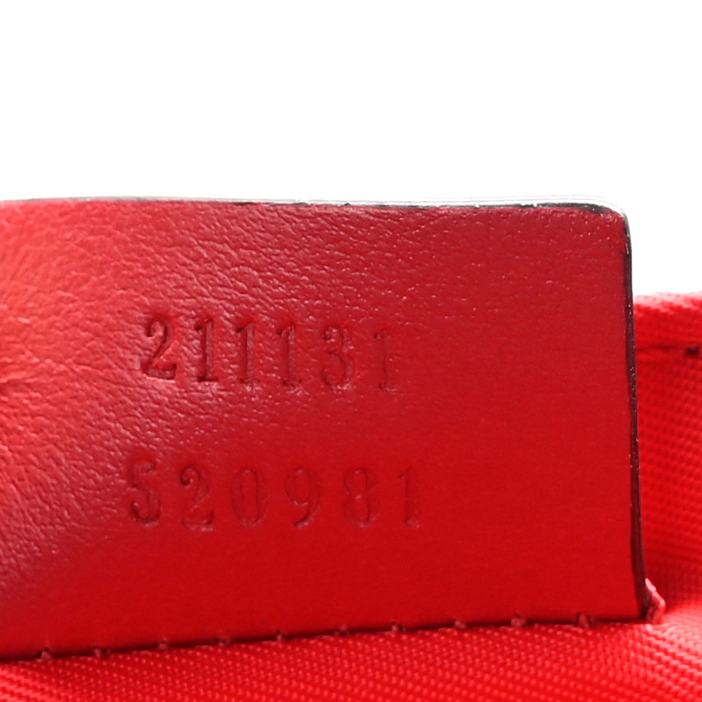 GG Supreme Monogram Space Diaper Bag Red