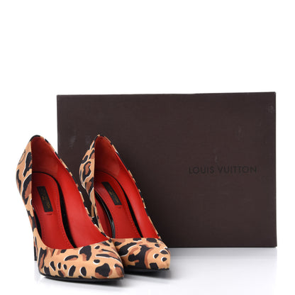 Louis Vuitton Silk Leopard Print Eyeline Pumps 36.5 11 of 11