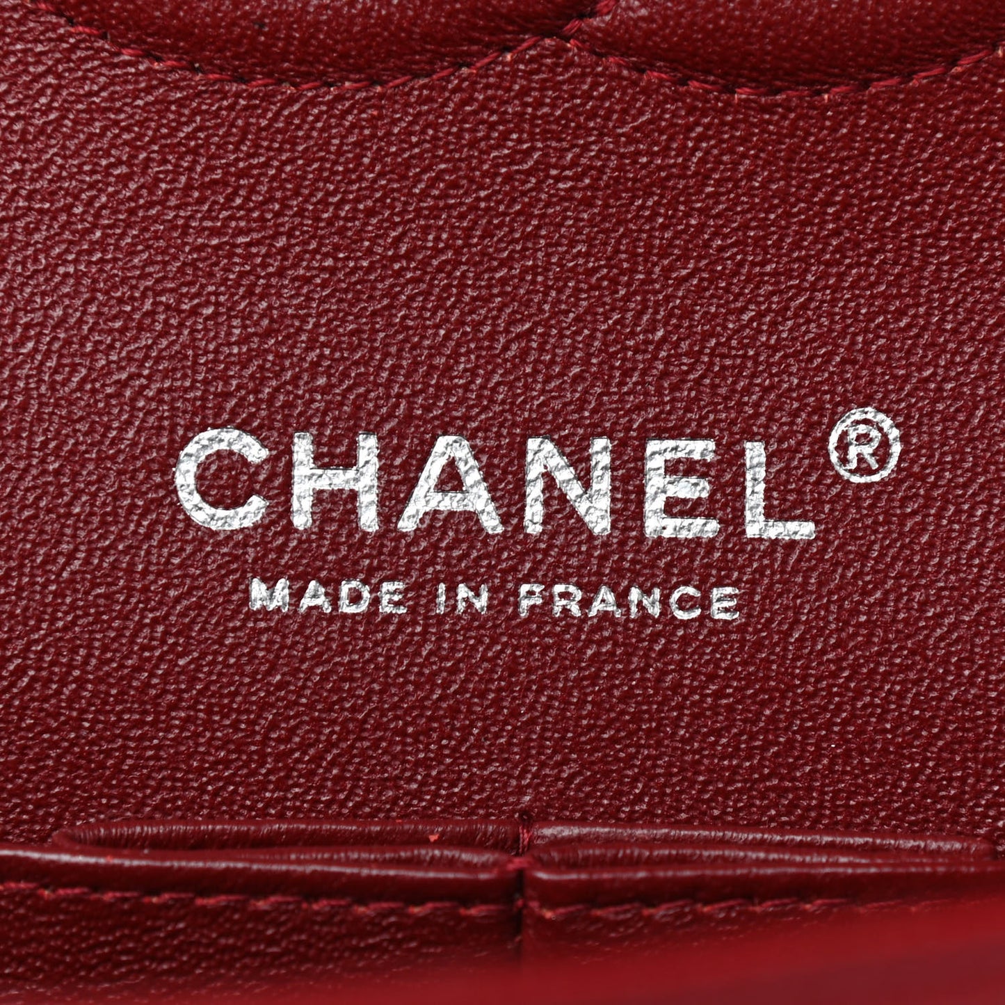 Caviar Quilted Medium Double Flap Dark Red