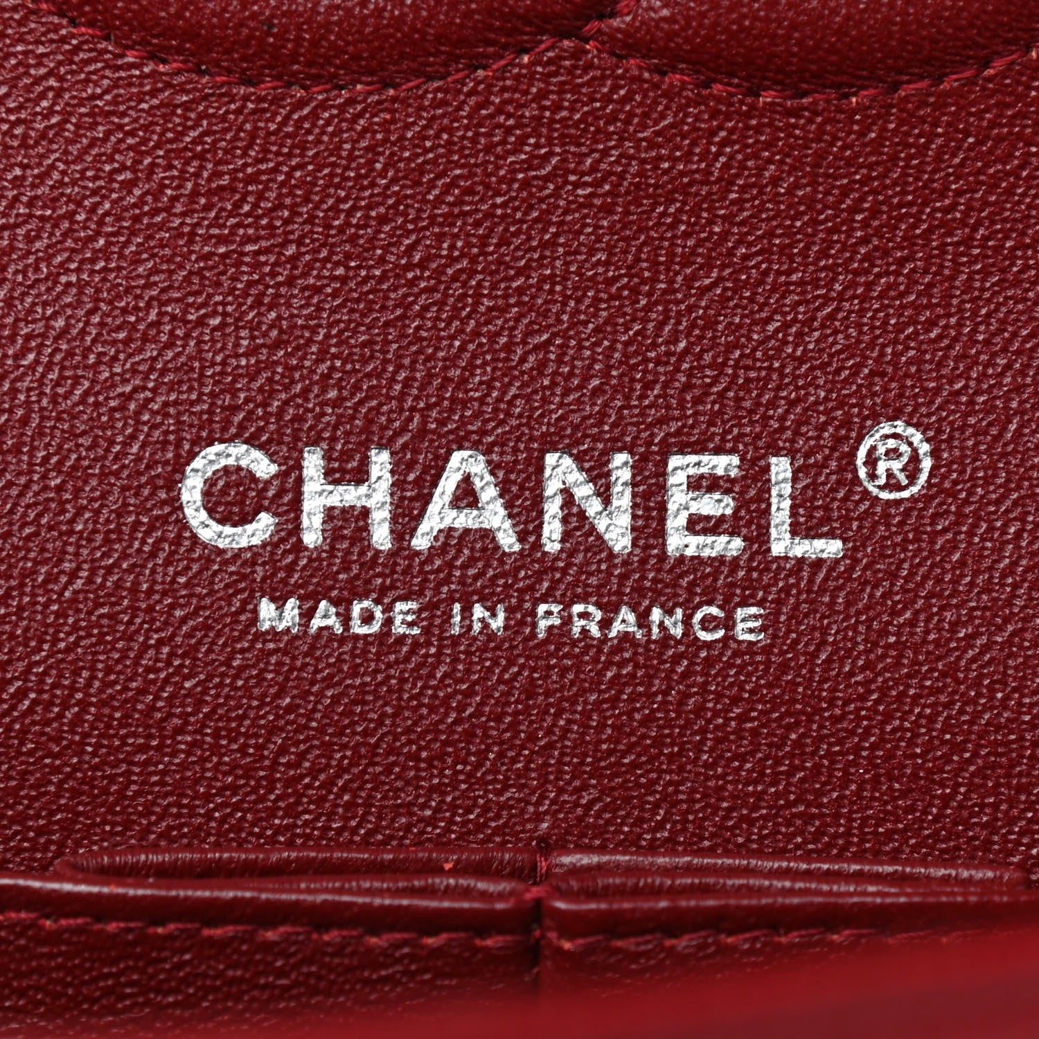 Chanel Caviar Quilted Medium Double Flap Dark Red 6 of 10