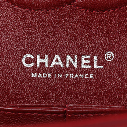 Chanel Caviar Quilted Medium Double Flap Dark Red 6 of 10