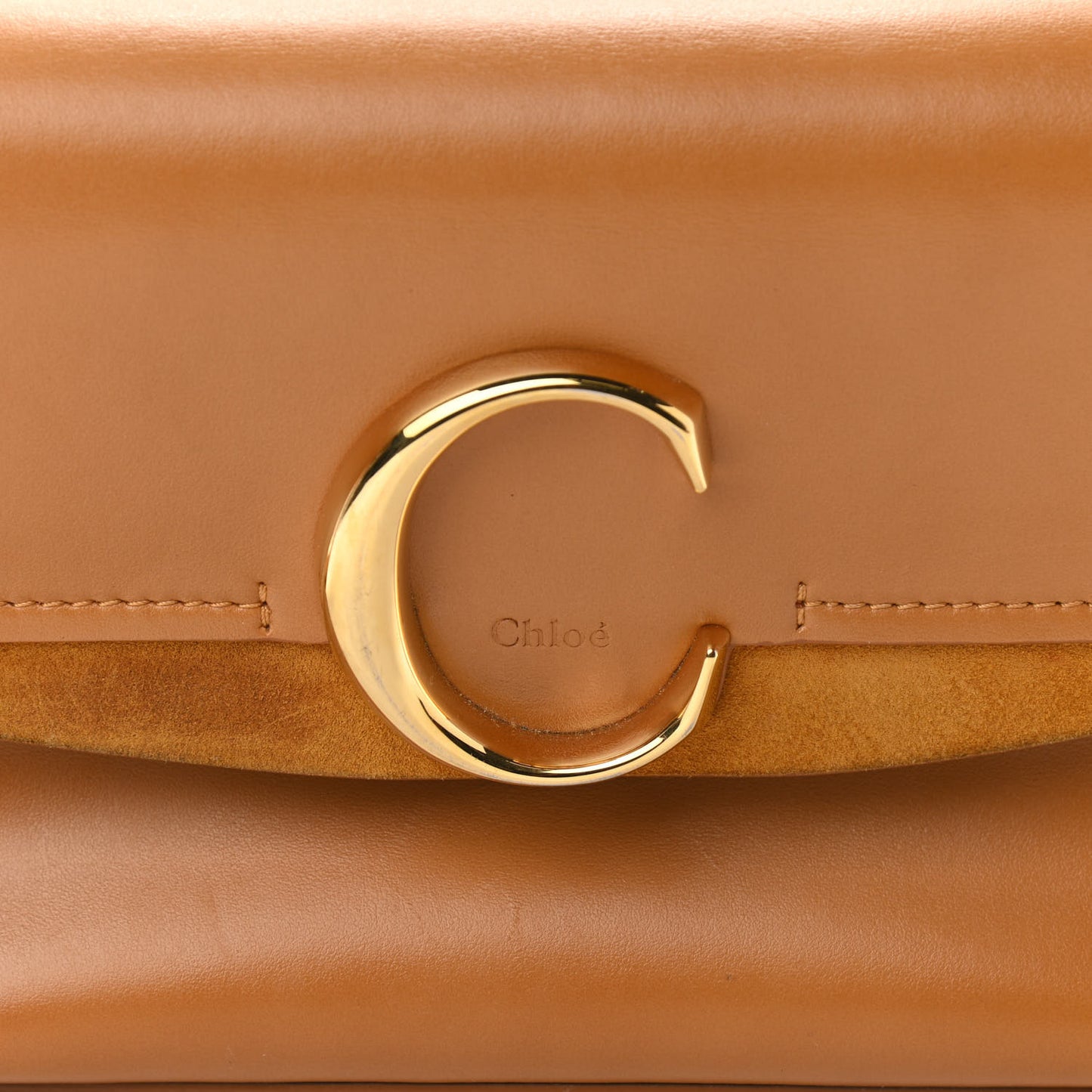 Calfskin Small C Double Carry Autumnal Brown