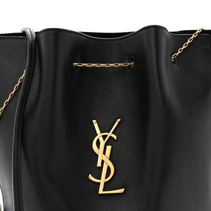 Saint Laurent Lambskin Pochon Shoulder Bag Black 8 of 11