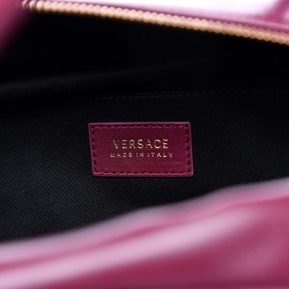Versace Nappa Quilted Icon Bowler Burgundy 6 of 12