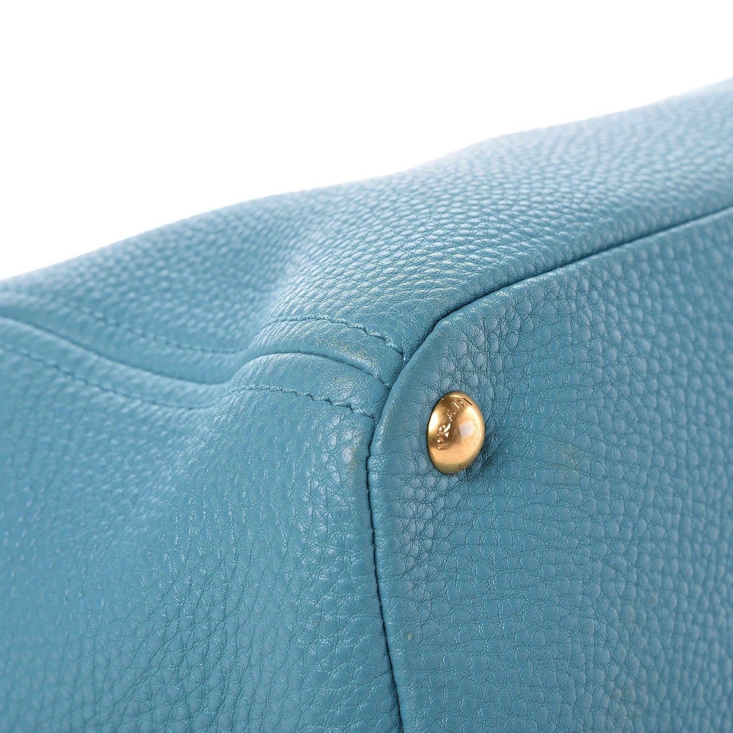 Prada Vitello Daino Side Pocket Shoulder Bag Marine 16 of 19