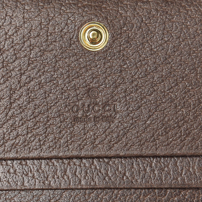 Gucci GG Supreme Monogram Web Ophidia Card Case Beige New Acero 6 of 7