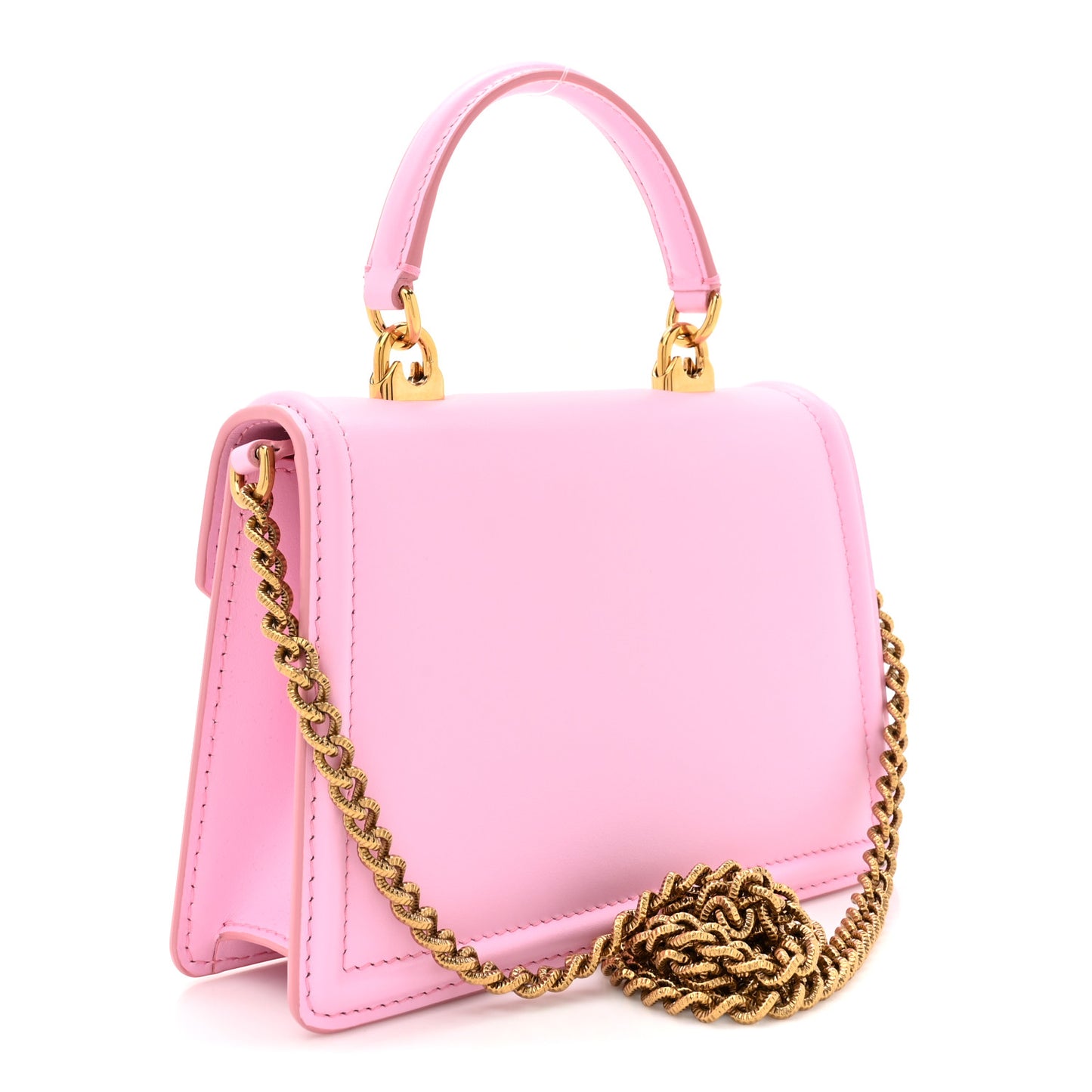 Smooth Calfskin Small Devotion Envelope Top Handle Bag Candy