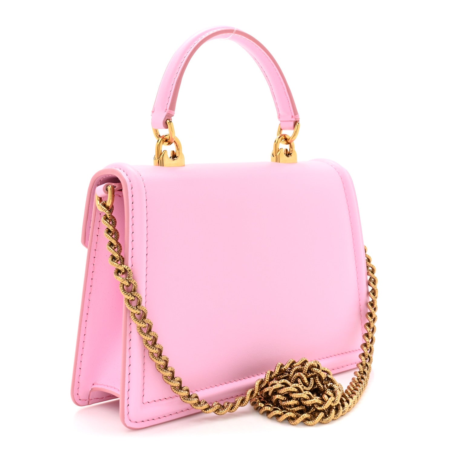 Dolce & Gabbana Smooth Calfskin Small Devotion Envelope Top Handle Bag Candy 3 of 11