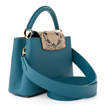Louis Vuitton Taurillon Snakeskin Capucines BB Mallard 3 of 10