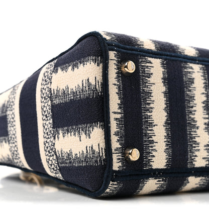 Christian Dior Canvas Medium D-Stripes Lady D-Lite Blue 9 of 10