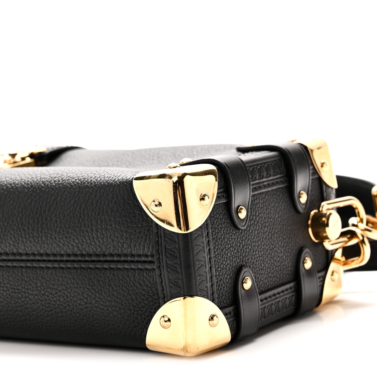 Louis Vuitton Grained Calfskin Side Trunk PM Black 9 of 9