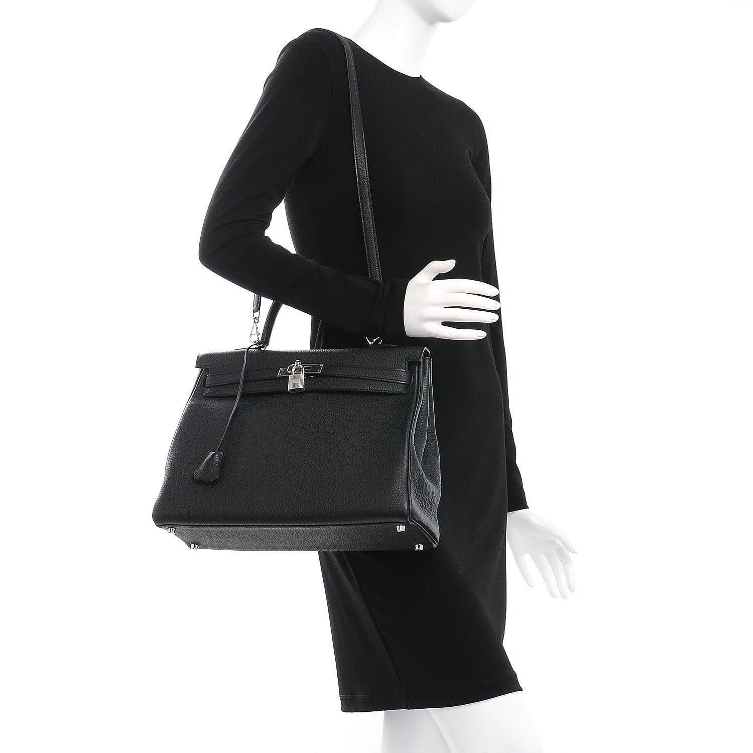 Hermes Togo Kelly Retourne 35 Black 2 of 32
