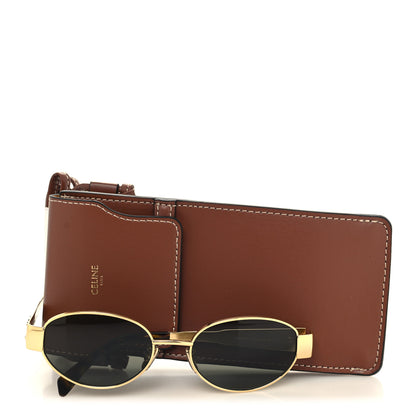 Celine Metal Triomphe 01 Sunglasses CL40235U Gold Green 7 of 7