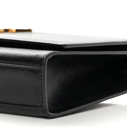 Saint Laurent Grain De Poudre Medium Classic Monogram Kate Satchel Black 9 of 11