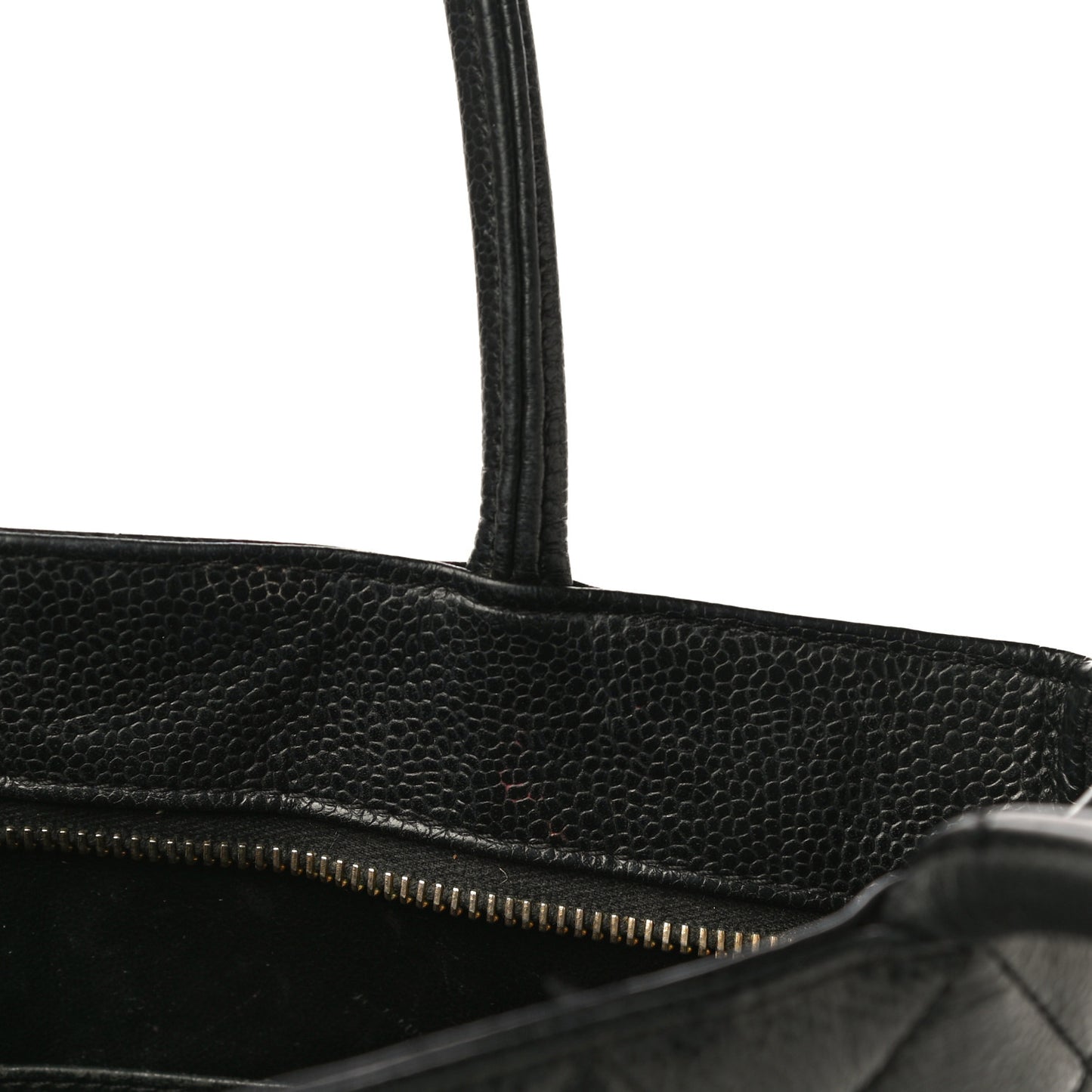 Caviar Quilted Medallion Tote Black