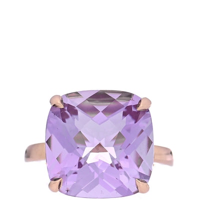Tiffany 18K Rose Gold Amethyst Sparklers Cocktail Ring 52 6 1 of 8