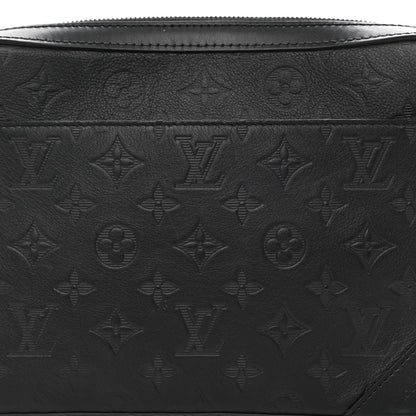 Louis Vuitton Calfskin Monogram Shadow Duo Messenger Black 9 of 11