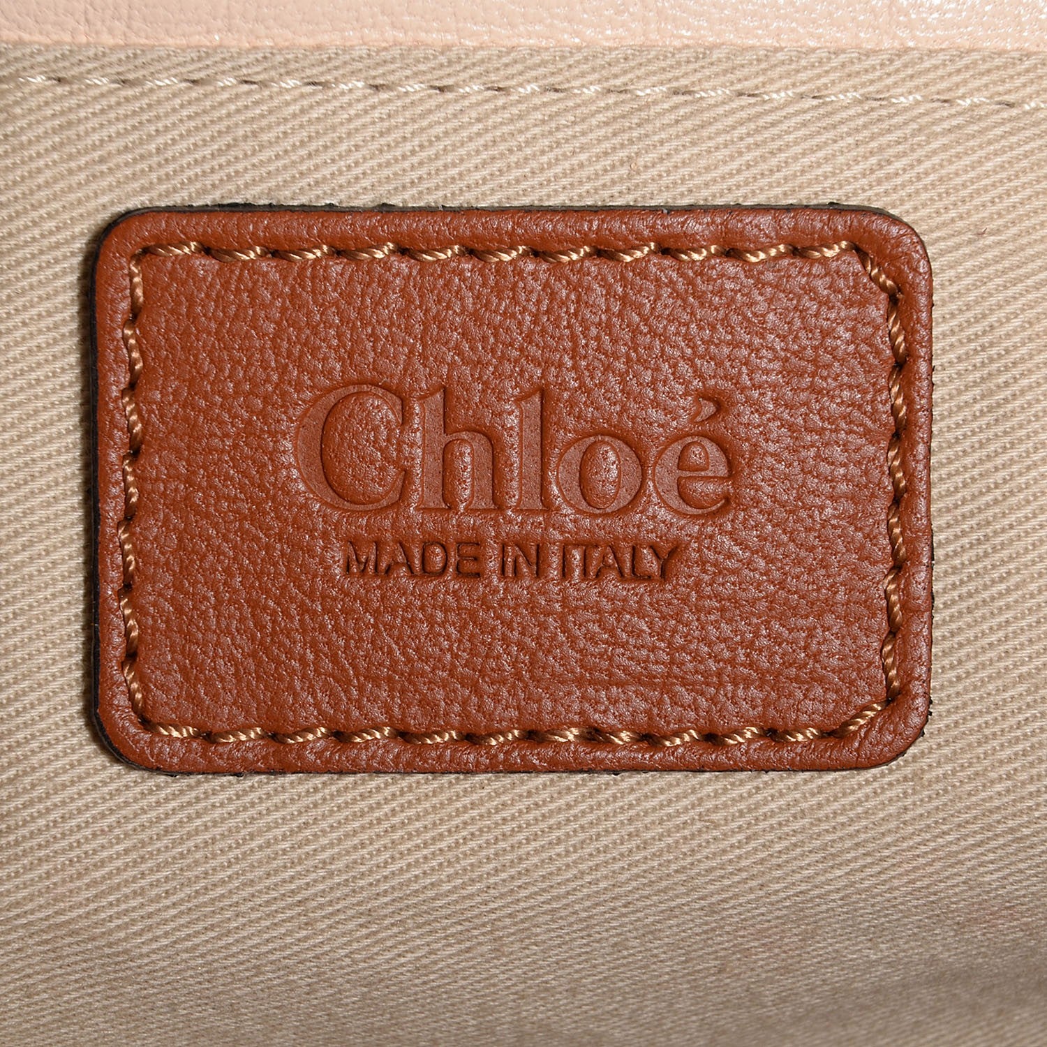 Chloe Calfskin Medium Military Paraty Caramel 6 of 11