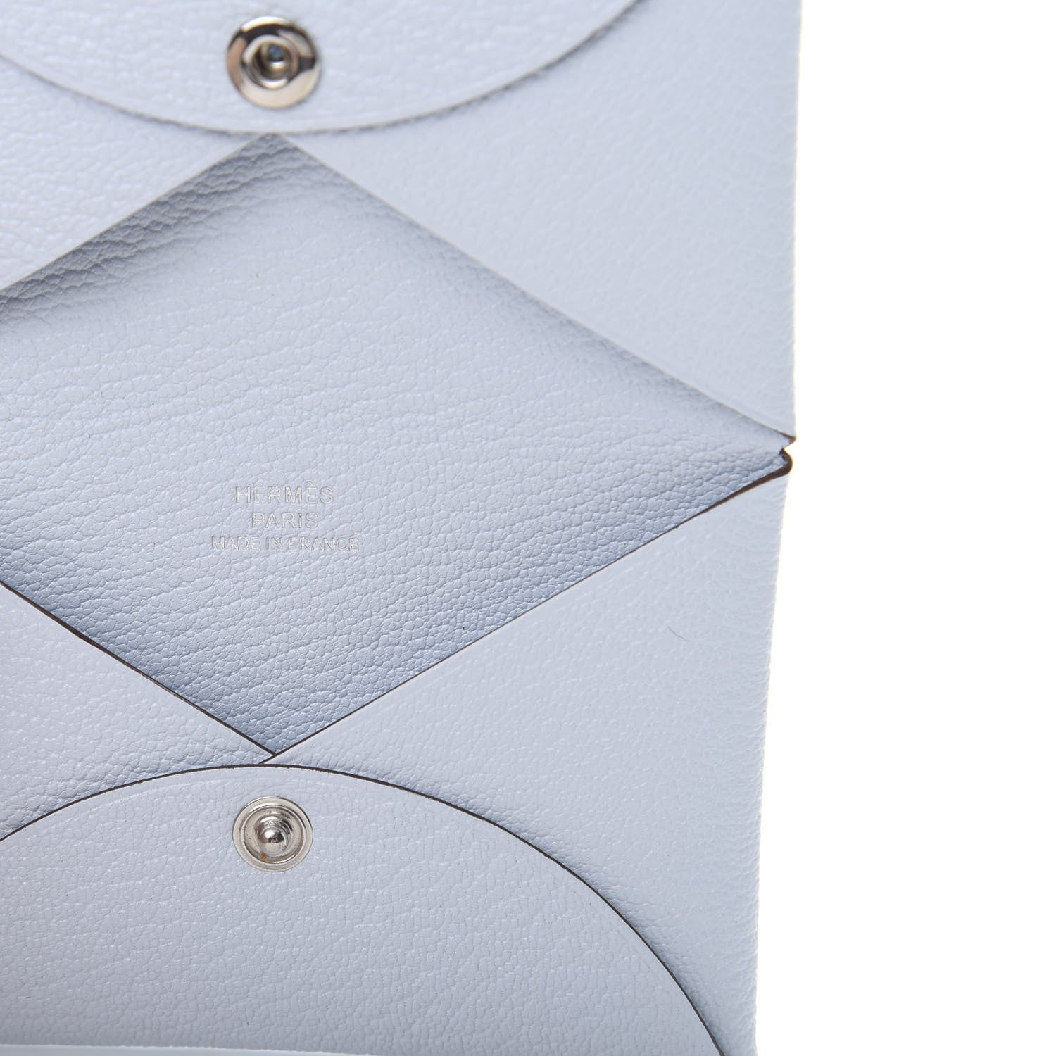 Hermes Chevre Mysore Calvi Card Case Bleu Brume 6 of 8
