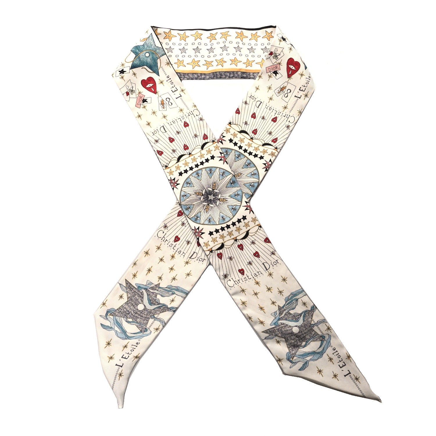 Christian Dior Silk L'Etoile Mitzah Scarf 1 of 3