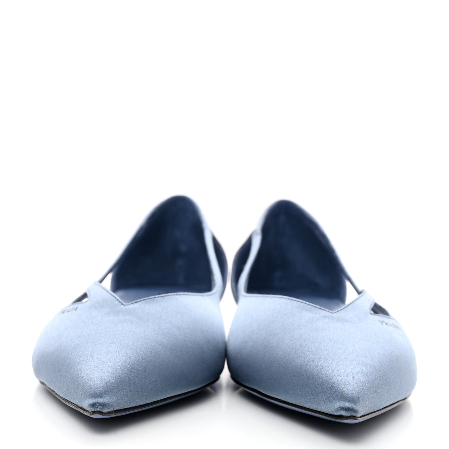 Satin Cut-Out Ballerina Flats 40 Pervinca