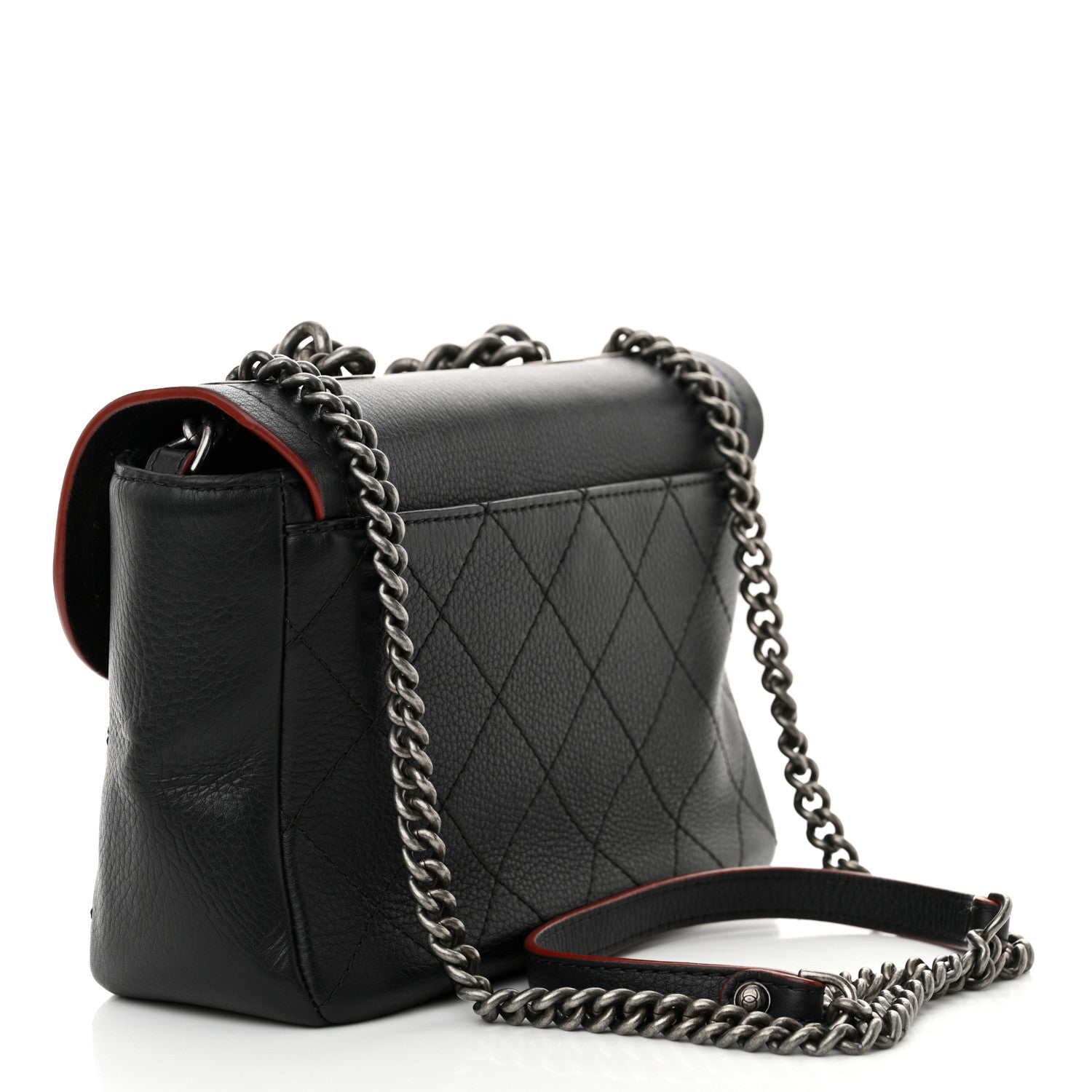 Chanel Grained Calfskin Archi Chic Flap Black 3 of 11