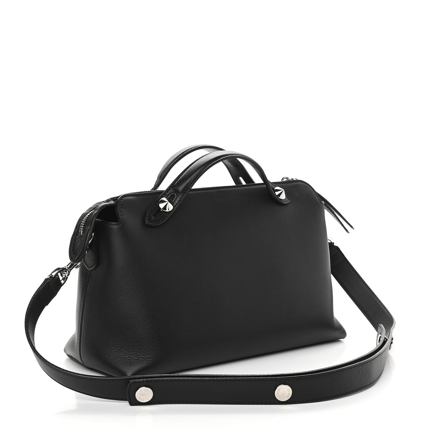 Fendi Vitello Dolce Medium By The Way Boston Bag Black 3 of 20