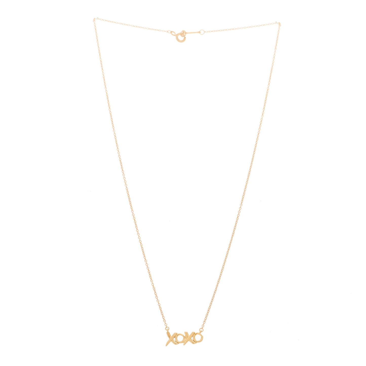 18K Rose Gold Paloma Picasso Small Love and Kisses Pendant Necklace