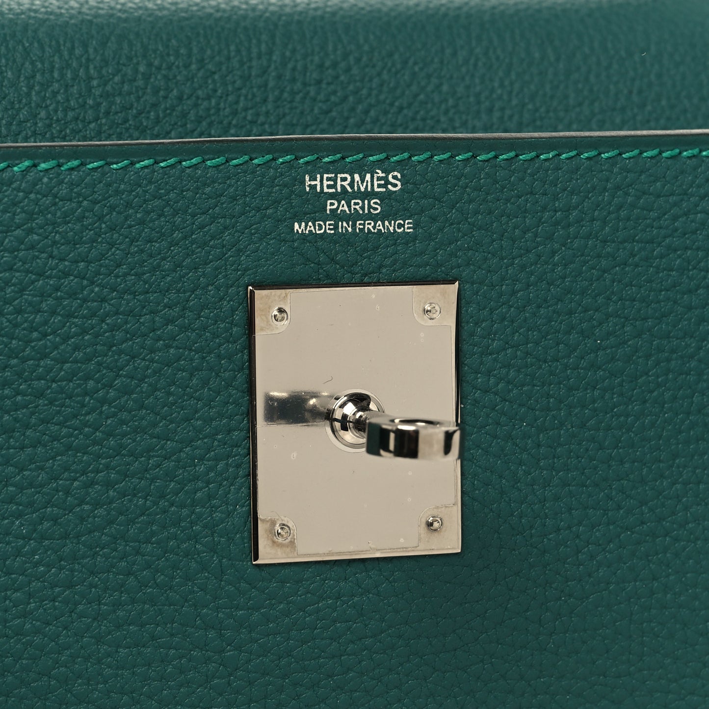 Togo Evercolor Box Kelly Retourne 28 Malachite Bleu Zanzibar Black