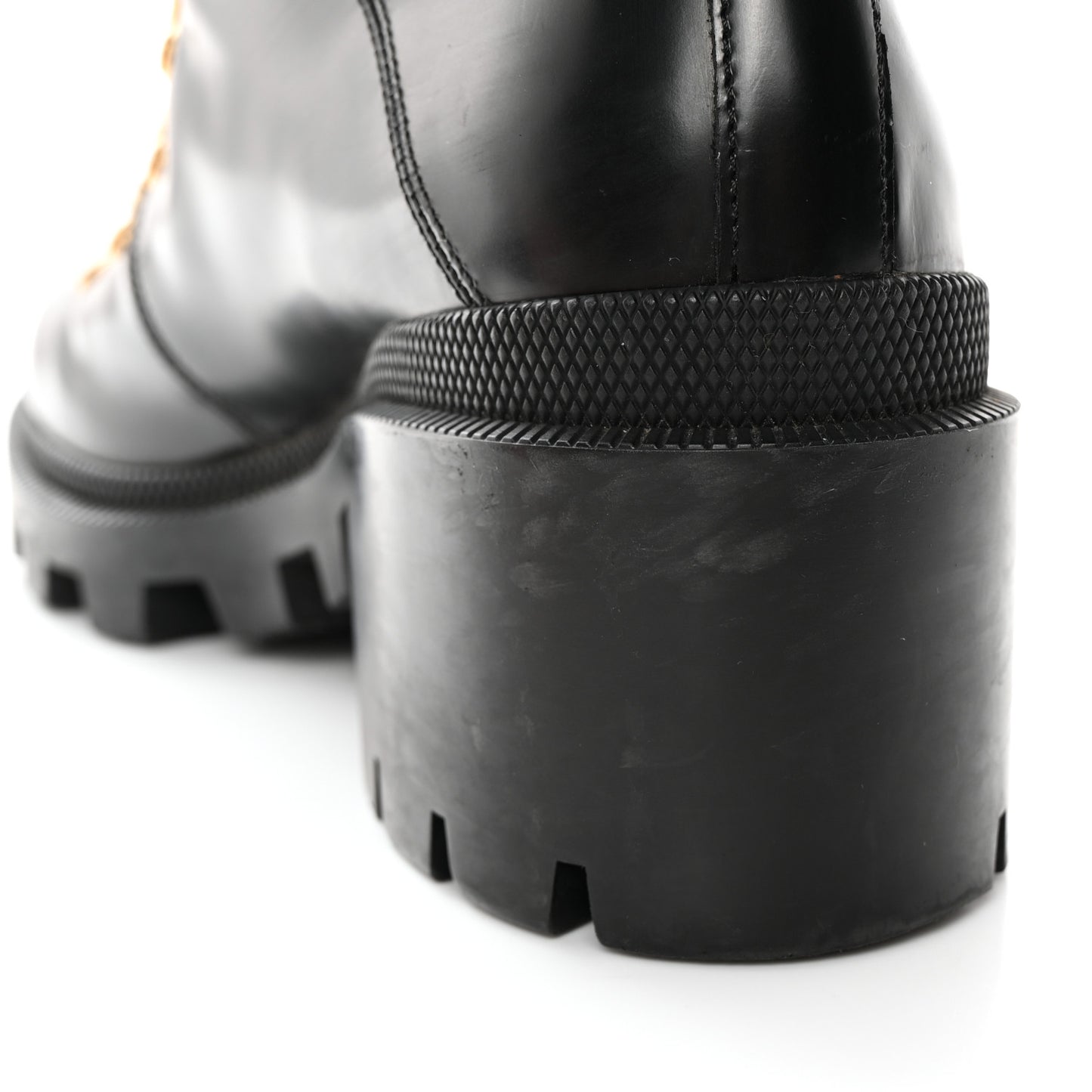 Calfskin Sylvie Web Womens Lace Up Combat Boots 39 Black