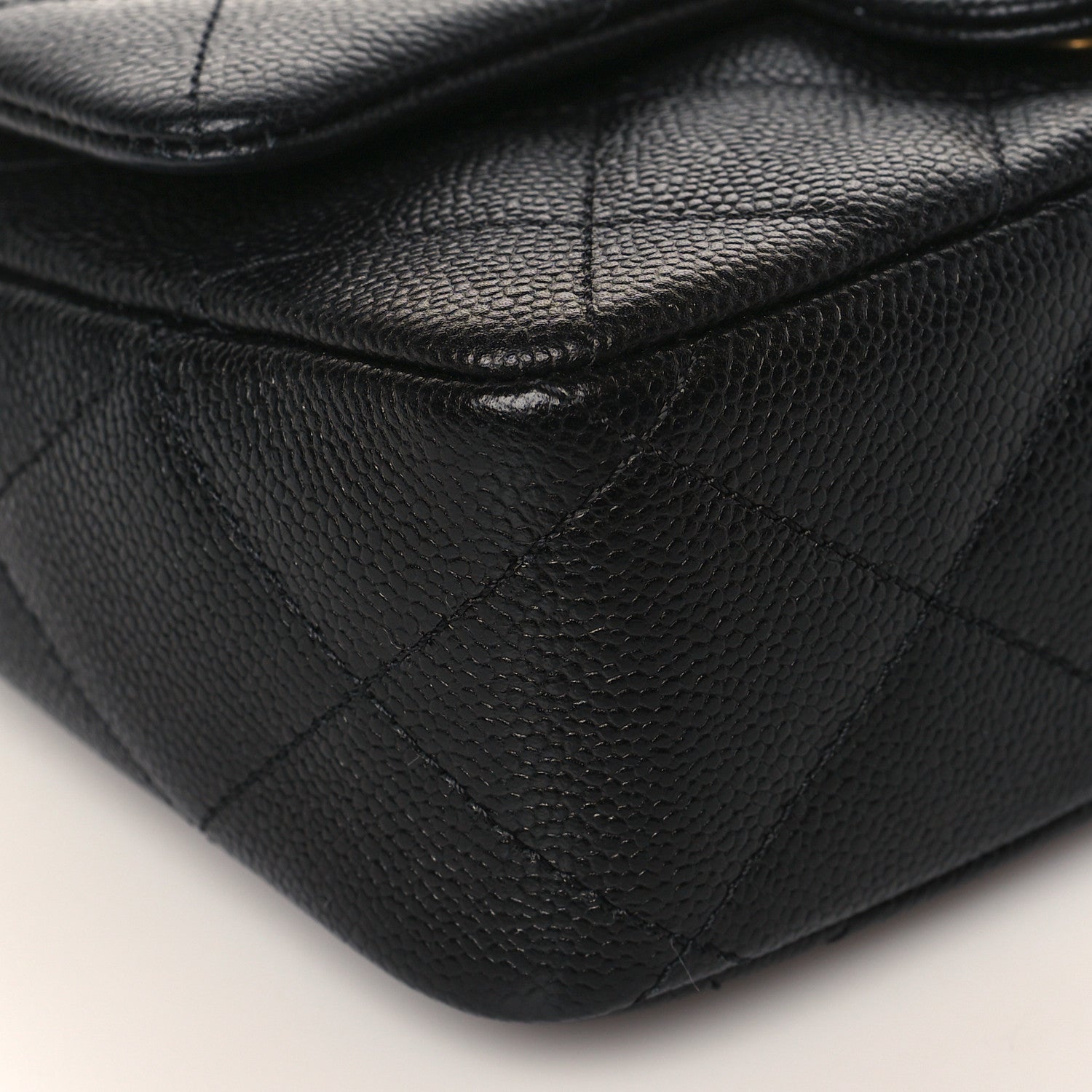 Chanel Caviar Quilted Mini Sweetheart Rectangular Flap Black 7 of 9