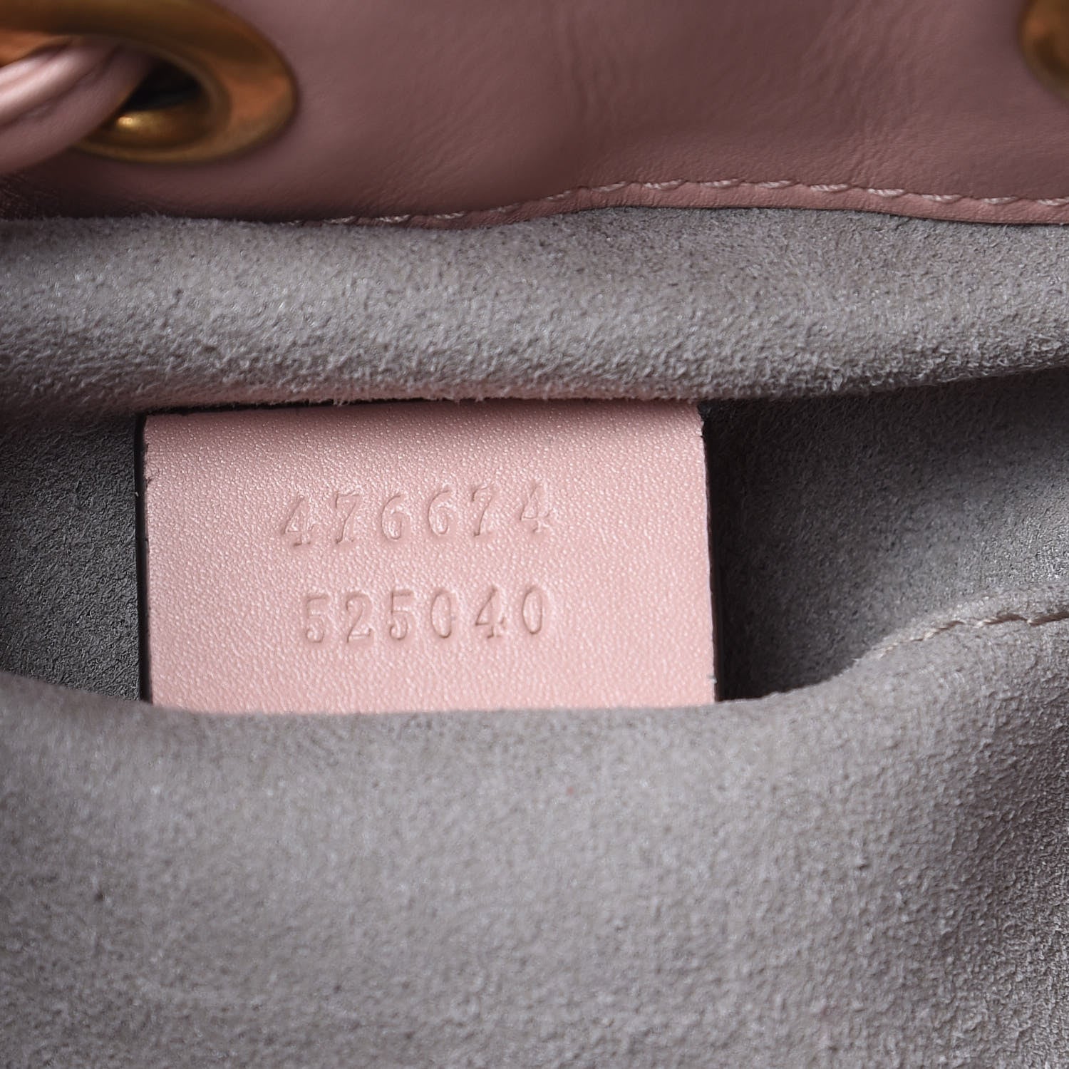 Gucci Calfskin Matelasse Sylvie Web GG Marmont Bucket Bag Perfect Pink 7 of 9