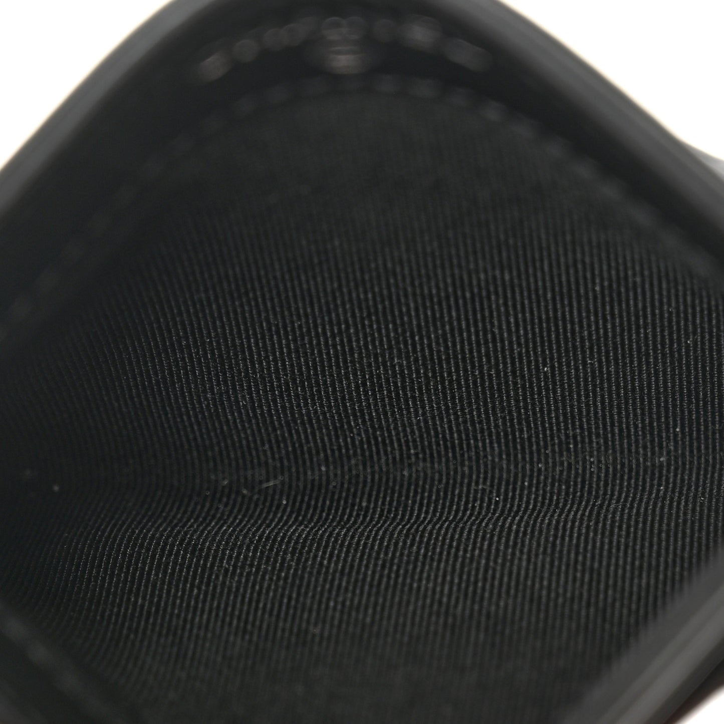 Patent Calfskin Quilted Card Holder So Black