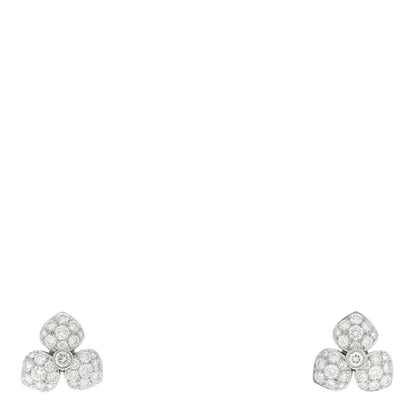 Tiffany Platinum Diamond Petal Earrings 1 of 5