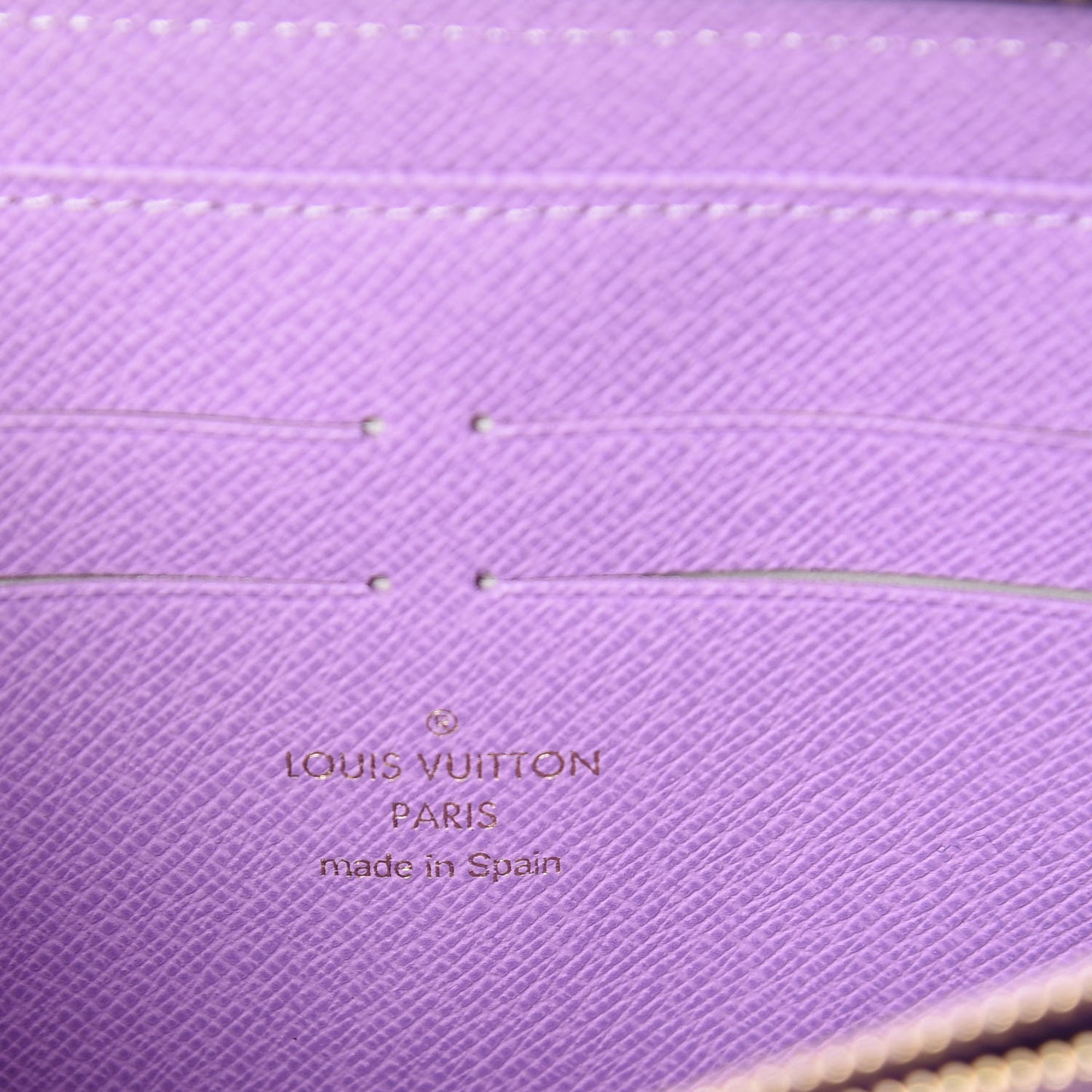 Damier Ebene Illustre Zippy Wallet Violet