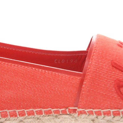 Louis Vuitton Canvas Waterfall Espadrille 36 Rouge 10 of 10