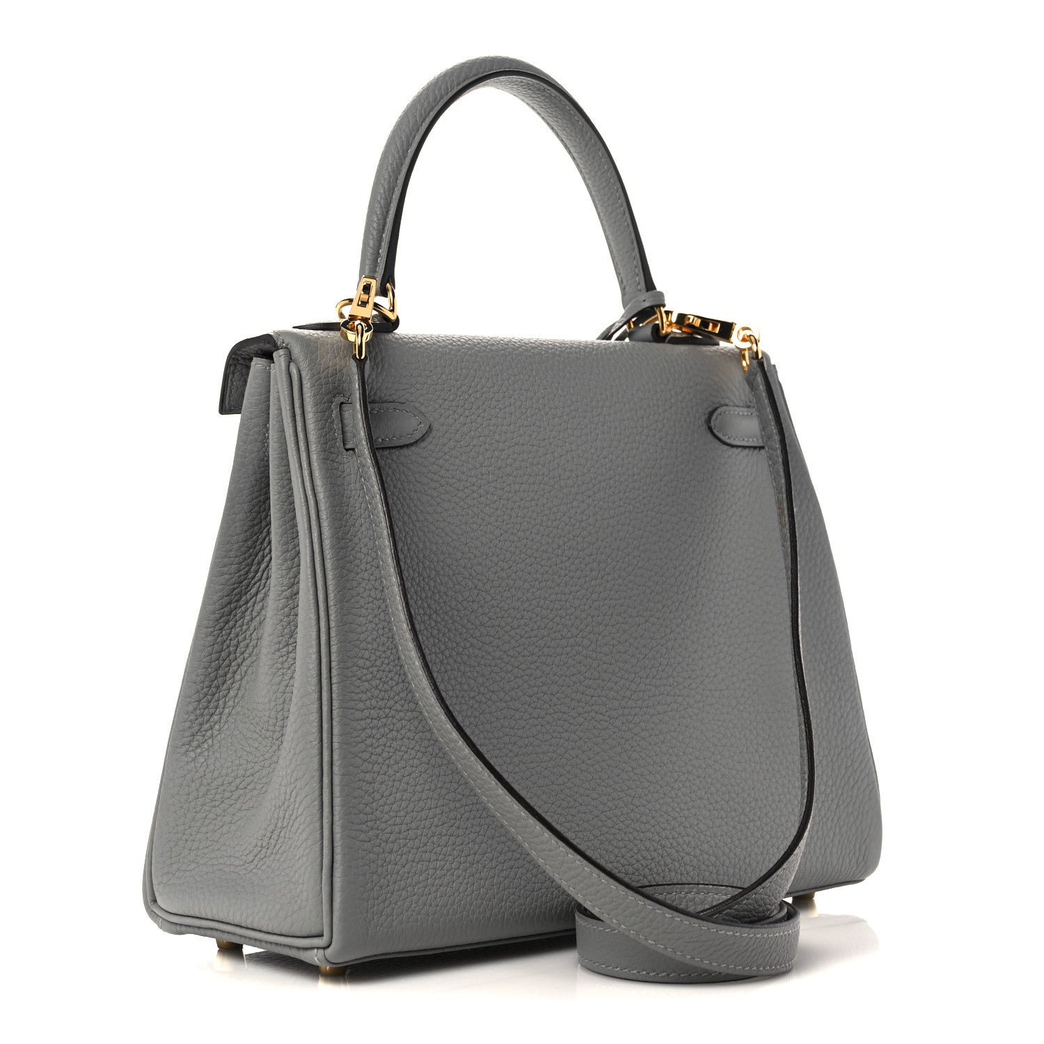 Hermes Togo Kelly Retourne 25 Gris Mouette 3 of 38