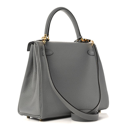 Hermes Togo Kelly Retourne 25 Gris Mouette 3 of 38