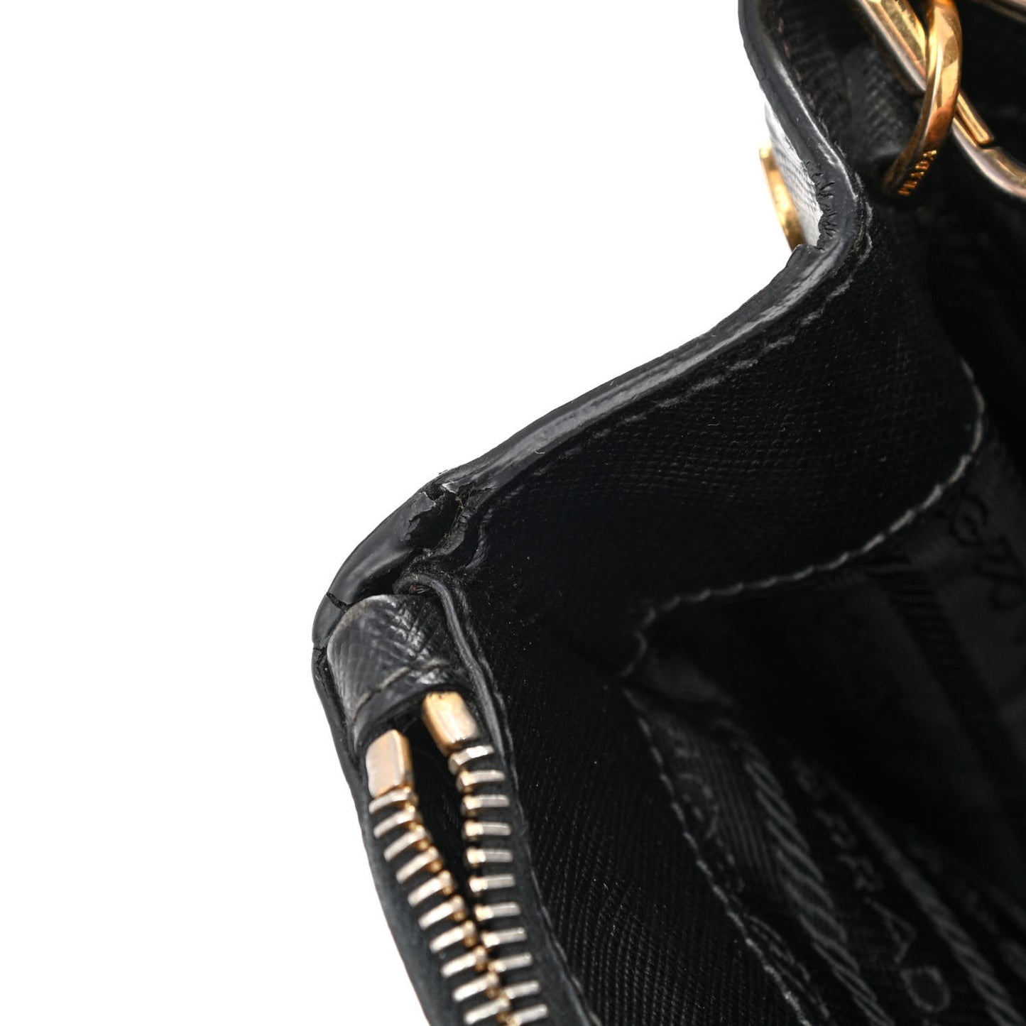 Saffiano Small Galleria Double Zip Tote Black