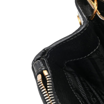 Prada Saffiano Small Galleria Double Zip Tote Black 10 of 16