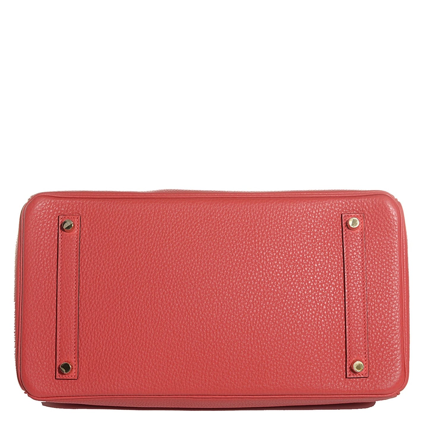 Taurillon Clemence Birkin 35 Rouge Pivoine