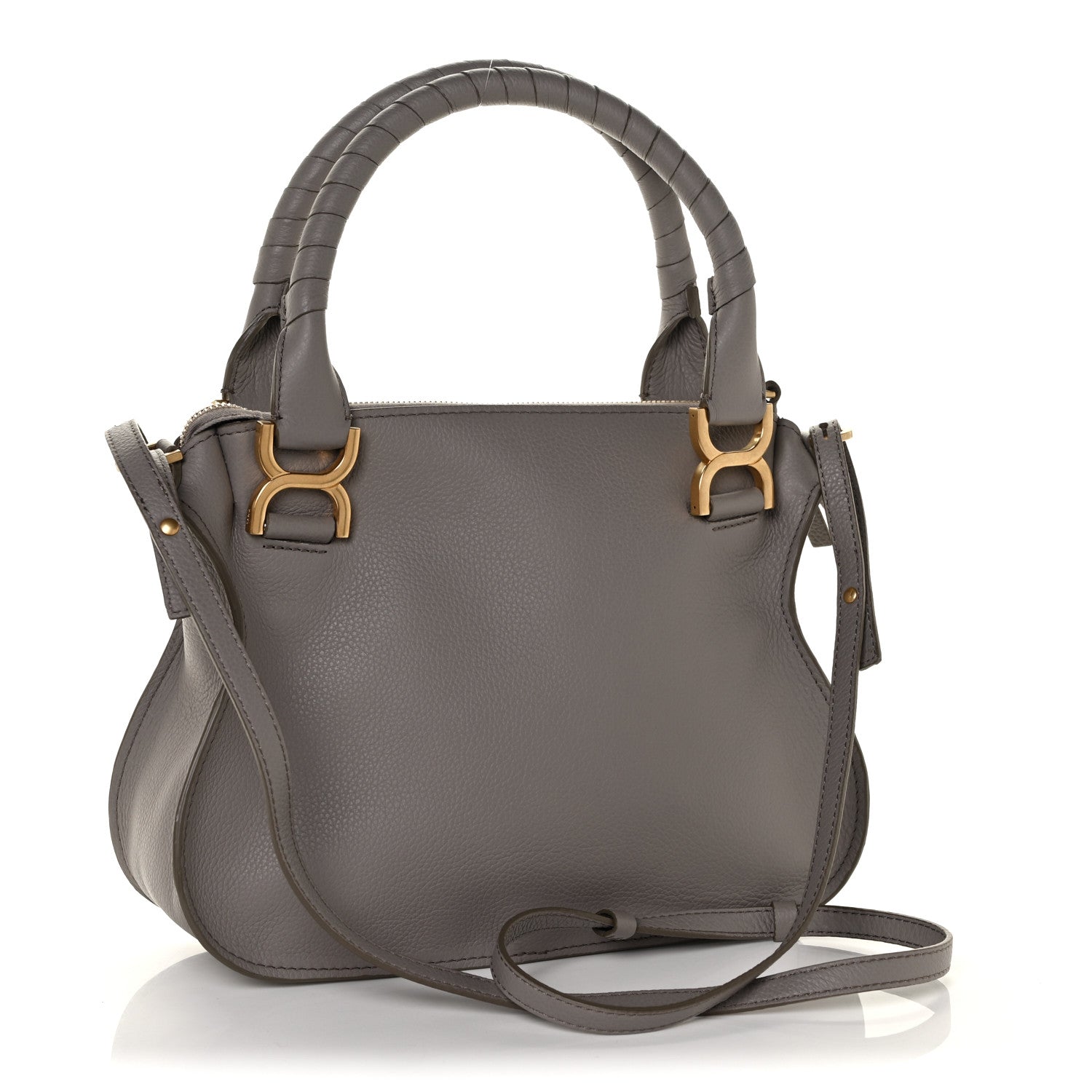 Chloe Calfskin Small Marcie Satchel Cashmere Grey 3 of 10